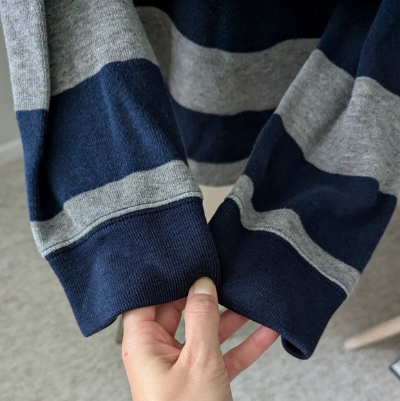 Polo Ralph Lauren Striped Quarter Zip Rugby Pullover - Picture 4 of 7